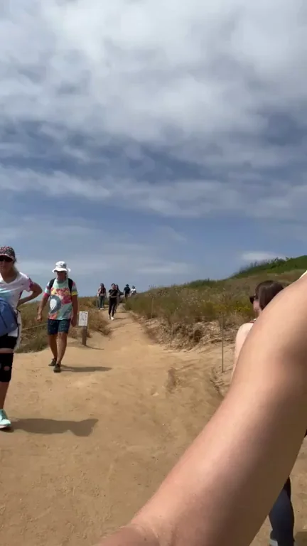 The trail was busy today, but that won't stop me from freeing my nips