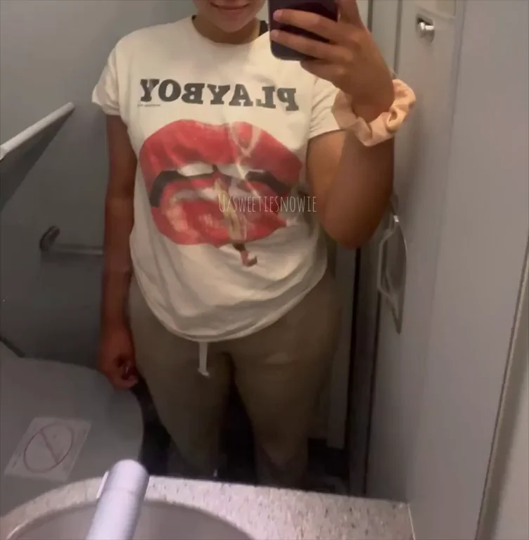 Just a little titty drop on the plane ride back home!!