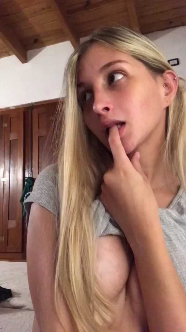 Curious Blonde's Perky Titty Flash Leak 😘🔥 OnlyFans Secret Slutty Tease
