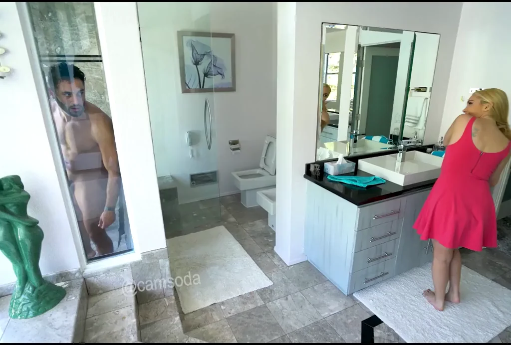 Caught Banging Step-Son in the Bathroom While Hubby's Out