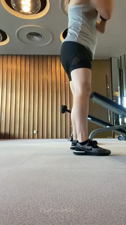 So I got caught by the gym manager in a very naughty position today! [F]