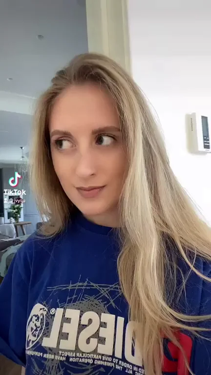 Petite Blonde TikTok Slut's Naughty Diesel Tease 😈🔥