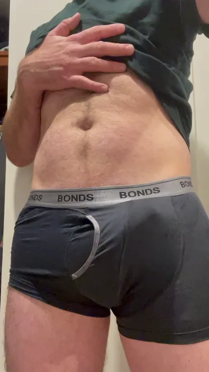 Stripping down after a workout