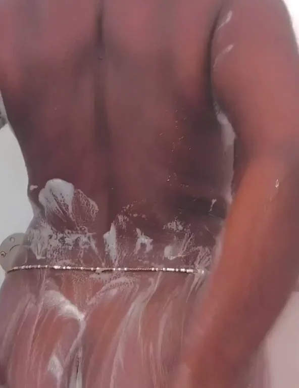 Black tits in the shower