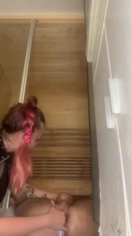 🔥 Mistress Teases Submissive Slut's Wet Pussy in Sauna BDSM Play 😈