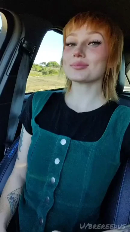 🔥 High-Octane Redhead Pussy: Pull Over & Explode Inside Me? 🚗💦 [GIF]