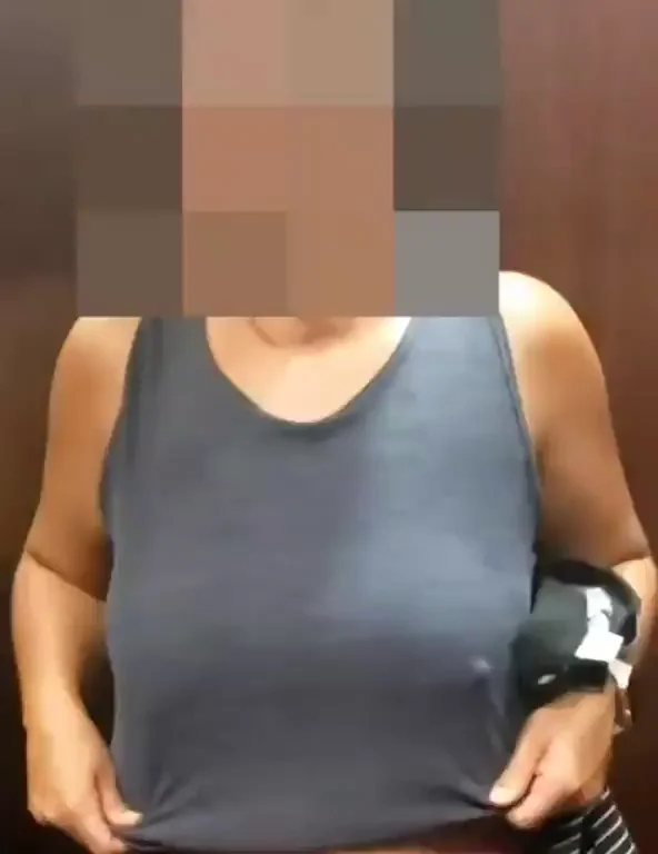 🚀 Wife's Saggy Titty Drop Tease in Elevator – What Ya Think? 😈🍈🍈