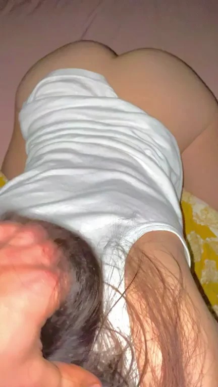 Amazing POV of petite Wife giving head.