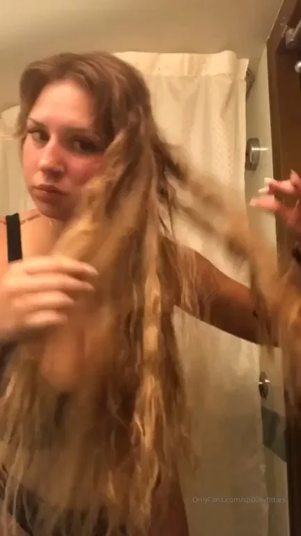 TikTok Slut Flaunts Her Massive Tits in the Bathroom