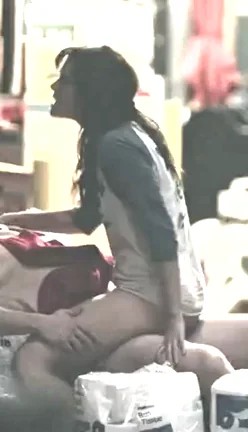 Frankie Shaw riding a cock in the tv show 'smilf'