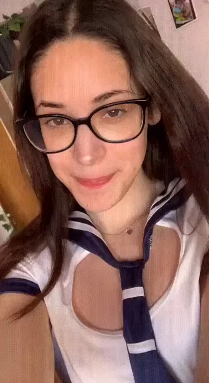 Nerdy Egirl in Sailor Slut Fit Begs: Raise Your Hand for Tiny Tit Sucking ðŸ’–