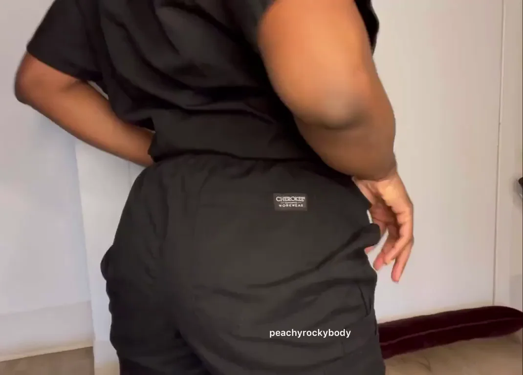 This nurse has a breed-able round ass