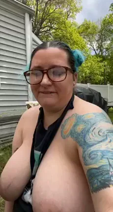 Backyard facial?
