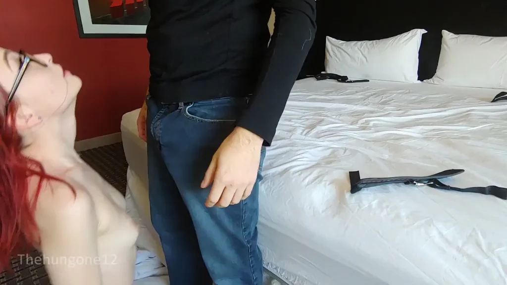 🔥 Training My Redhead Slut in Rough Hotel Fuck 😈