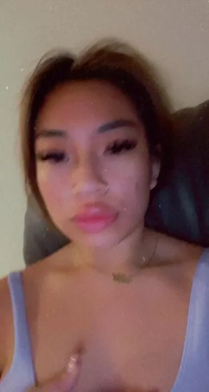 Quickie Titty Flash: Asian Babe Clips Her Perky Rack