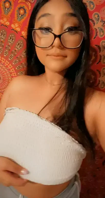 🔥 Epic Titty Drop from Glasses Asian Slut 💦