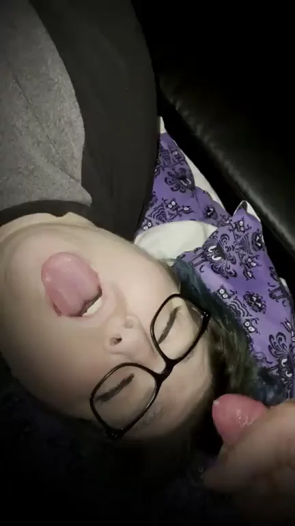 😈 BBW Alt Babe's Upside-Down Cock Worship & Massive Facial Surprise 💦👃