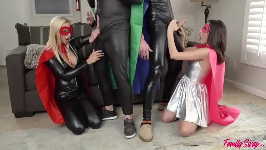 [FFMM] Cosplay Family Orgy, Step-Brother Step-Daughter Step-Mom Step-Sister Porn GIF by pornotree.com