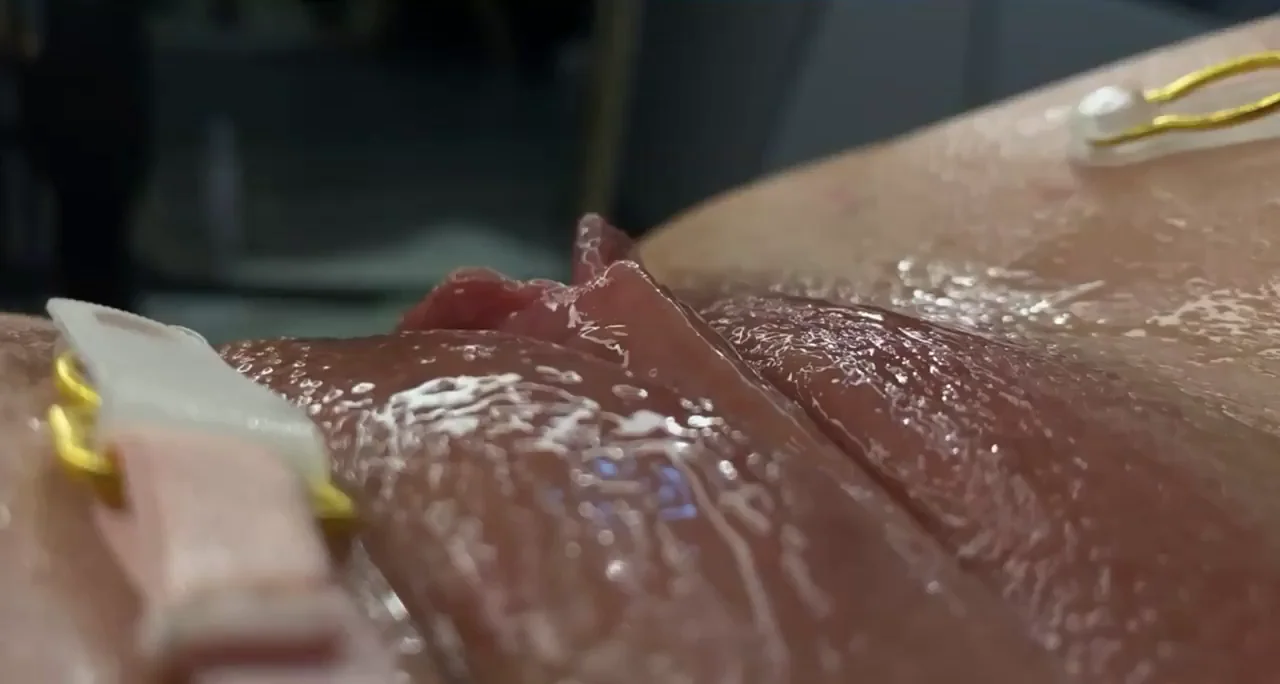 Dripping Shaved Slit Begs for Your Hungry Tongue