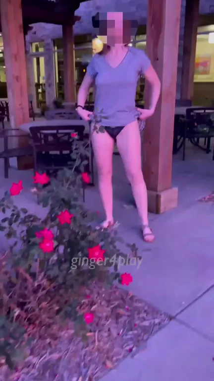 Never Back Down Dare: Outdoor Panty Flash & Tease 😈💦