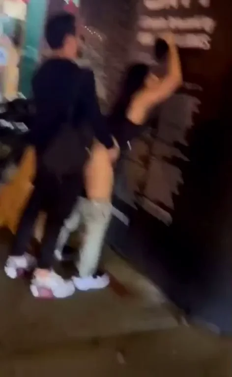 NYC Alley Trashy Pound: Suit Guy Rails Slutty Ass in Public
