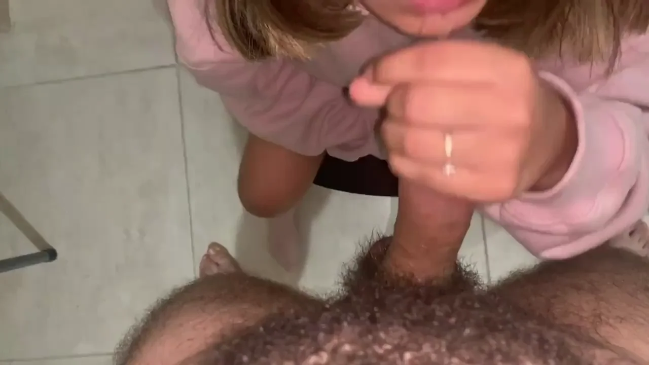 Sexy Spit-Drenched Contrast Cock Worship