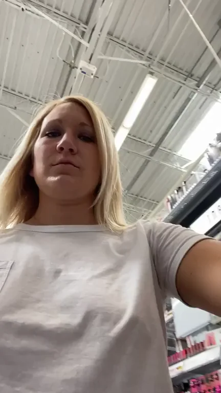 Didn't pull my shirt all the way down in time and gave a guy a little titty peek