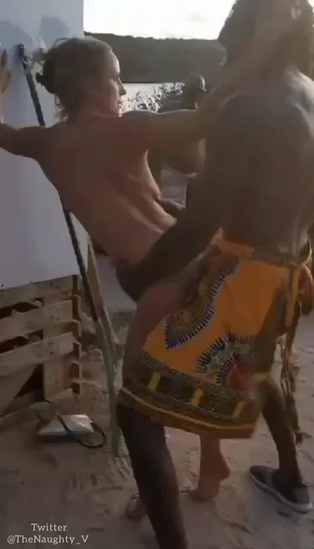 😈 Wife's Real Africa Mission: BBC Pounding Her Slutty Hole 🍆💦