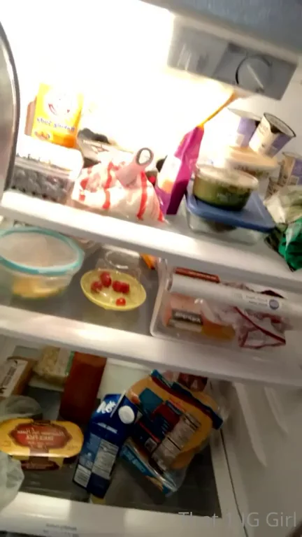 Wifey Slurps Cock Deep in Kitchen Fridge Glow 😈🍆💦