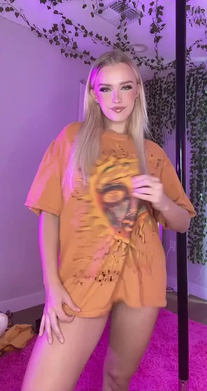 cute innocent young girl with a busty front