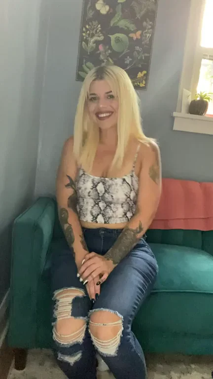 Blonde Slut Teases: Pull 'Em Off or Slip 'Em On? 🍑👙