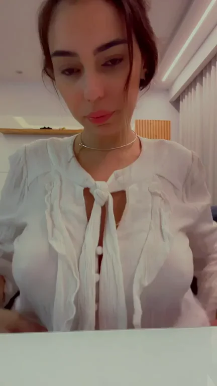 23yo Busty Bombshell Flashes Massive Natural Jugs