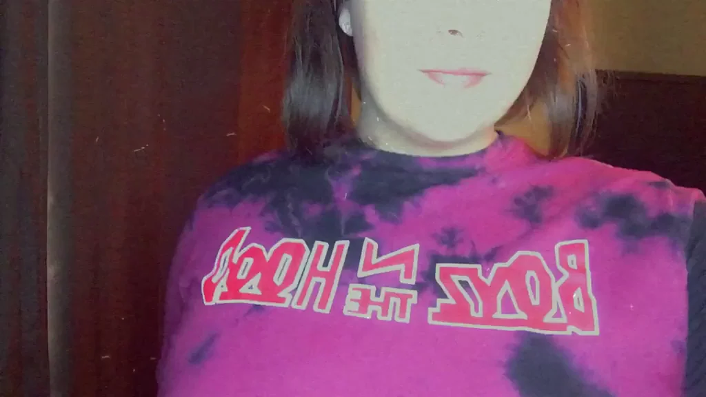 Chubby Night Owl Teases Her Big Pregnant Belly in Tie-Dye