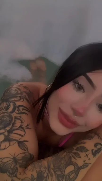 Latina Tattoo Slut Teases: Strip It All Off for You 😈🔥