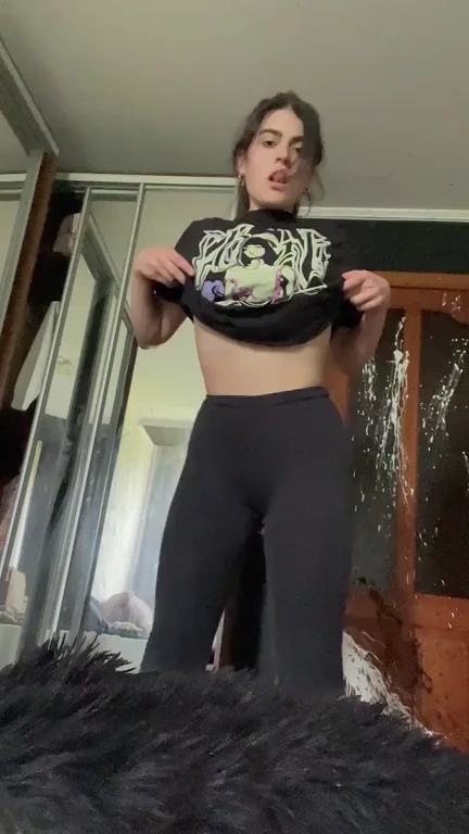 Petite Titted Teacher Tease 😈📏 Tiny Tits Won't Stop My Slutty Showoff