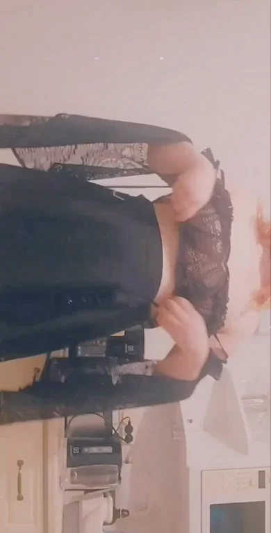 Chubby Goth Slut's Massive Titty Drop 💀🍈🍈