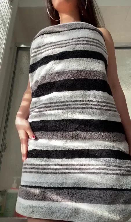 Oops! My towel fell..