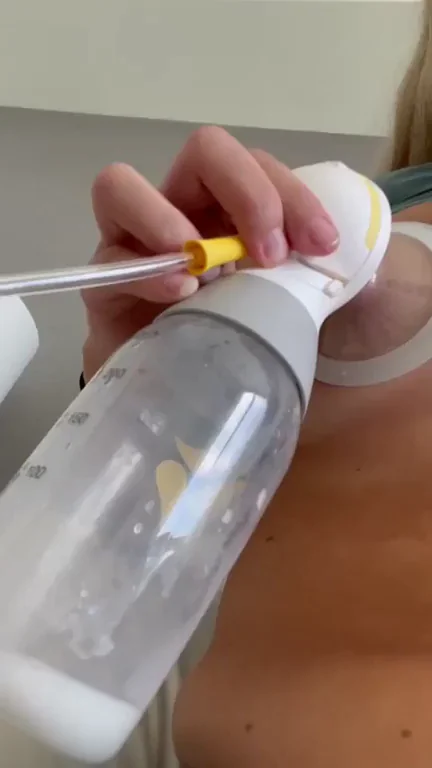 Milking Machine Squeezes Out My Juicy Lactation Milk 💦🍼