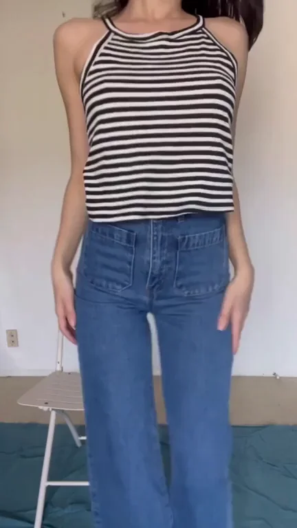 Teasing Reveal of My Perky Nipples Under This Top