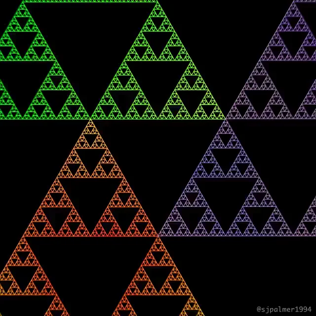 🔺 Growing Triangles Sliding Closer & Pulsing Wild 😈