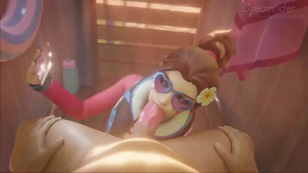 D.Va recording herself sucking dick (Dreamrider, Evilaudio)