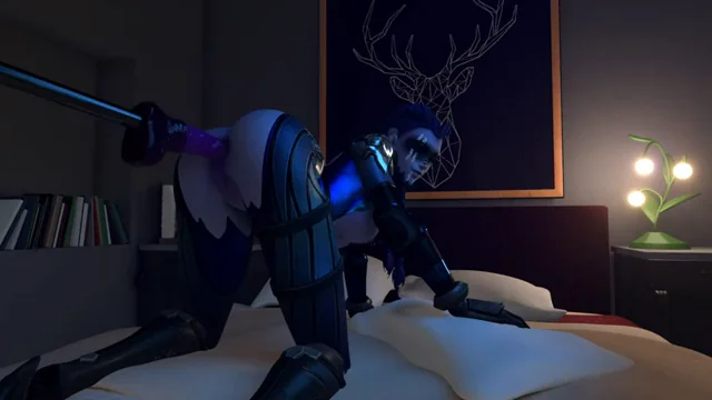🔥 Widowmaker's Tight Pussy Pounded by Fucking Machine 💦 (Red Eye Edition)