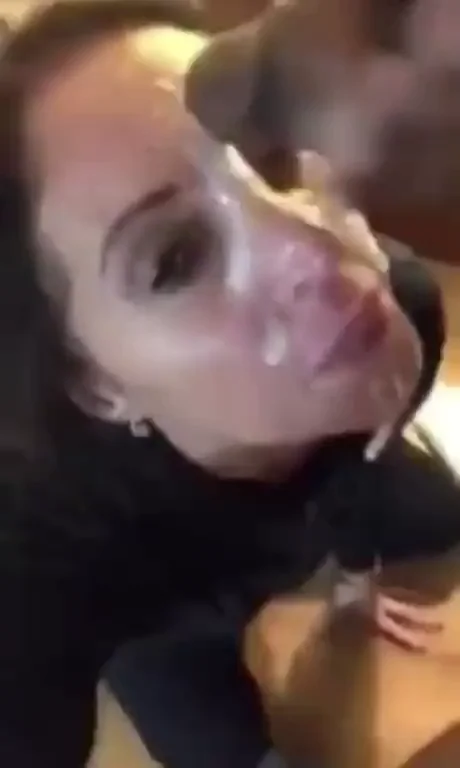 White wife gets huge facial from BBC bull