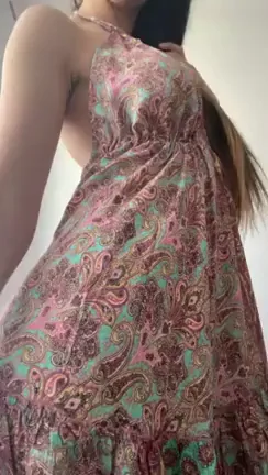 Sundress Slut with Juicy Plug Ass 😈🍑 Ready to Tease Outdoors?