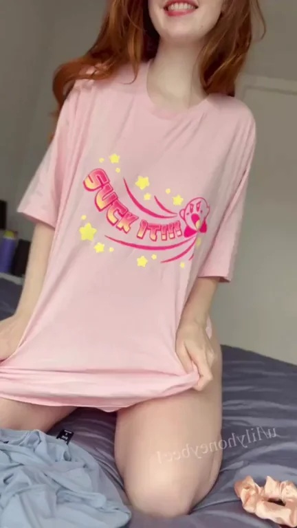 Can I suck it like Kirby? [f]