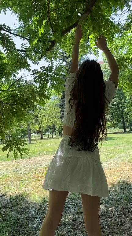 Latina Tease Begs Daddy PAPI Under the Trees