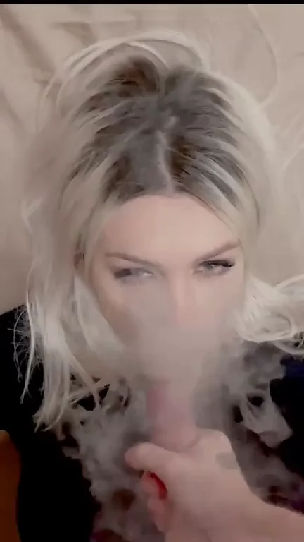 Telari Love's Smoky Cock Suck 'n' Cum Blast Facial 💦🐉🔥