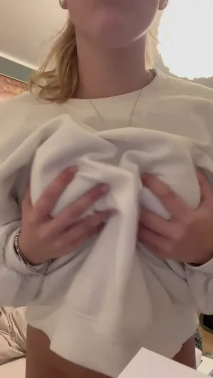 Morning Tease: Flashing My Juicy D-Cups in a Cozy Hoodie 😍🍈🍈