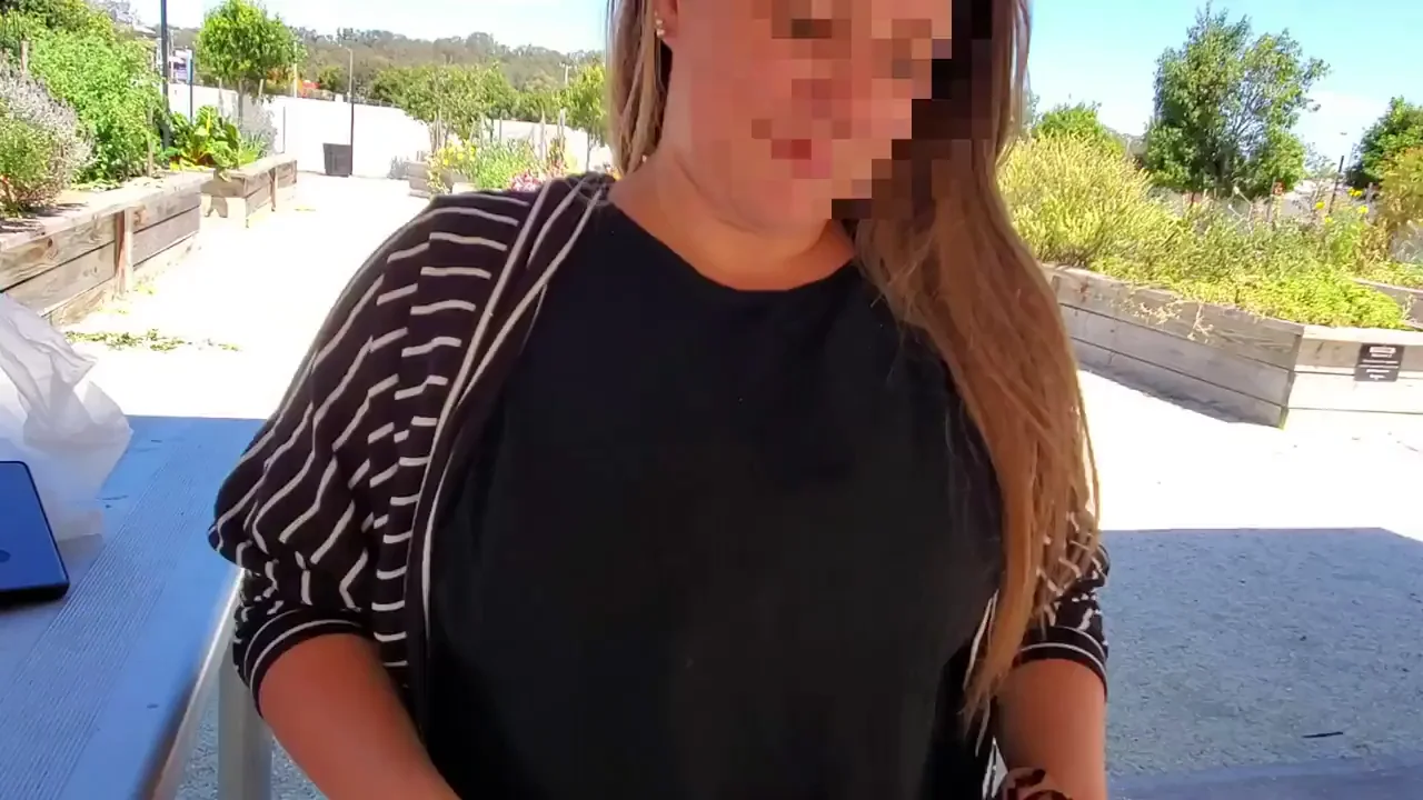 Bouncing my boobs at the park