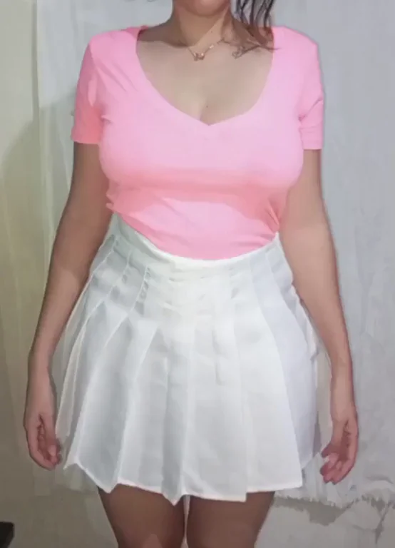 Bouncy Tits Schoolgirl Tease